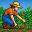 Farmer Working Field
