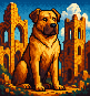 Majesty Dog in Ruins