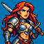Crimson Warrior Maiden