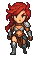 Red-Haired Warrior Sprite