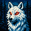 Red Eyes Wolf